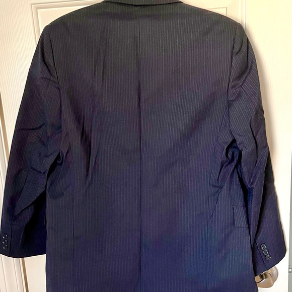 Navy 2pc Suit 16R Calvin - Picture 3 of 10